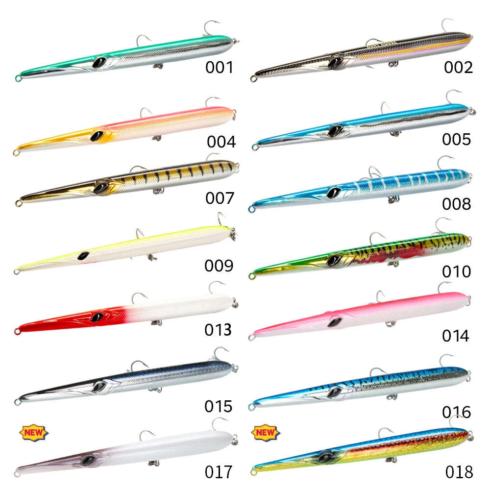 Hunthouse Fishing Lure Needle Stylo Long Casting Pencil Floating 205/180/160mm Isca Artificial Leurre Souple Carp Fishing Lure