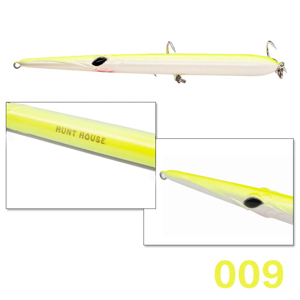 Hunthouse Fishing Lure Needle Stylo Long Casting Pencil Floating 205/180/160mm Isca Artificial Leurre Souple Carp Fishing Lure