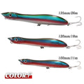 TacklePRO PO09 Popper Topwater Snake Head Floating Wobbler 100mm/120mm/135mm 11g/17g/26g Fishing Lure Sea Bass Pike Bait Peche