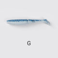 Bassland Soft Lure 75mm 4g Paddle Tail Drive Shad Double Color Artificial Wobblers Bass Pike Leurre Souple