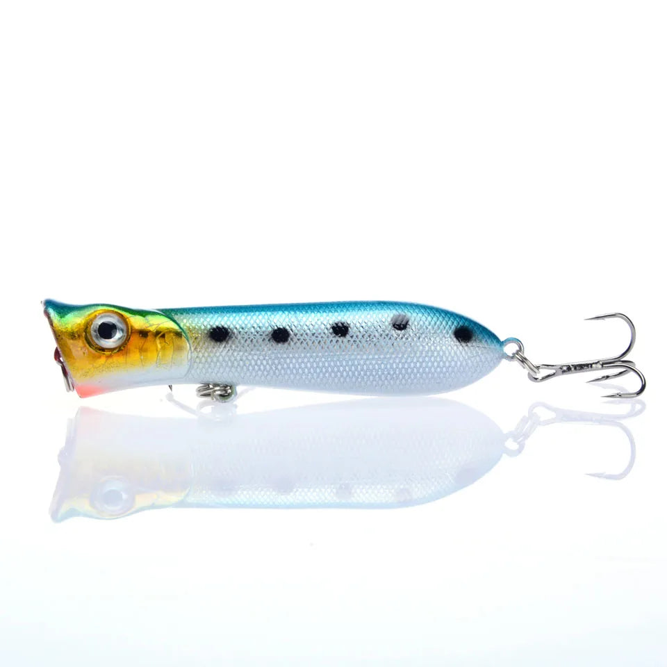 1PCS Popper Wobbler Fishing Lure Fit Kosadaka Yo Zuri Rod Floating Crankbait Artificial Bait Peche Poper Pop Pesca Carp Pike