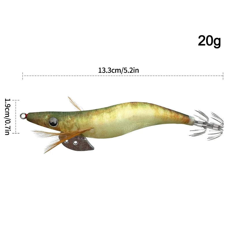 Aggie Webfoot EGI Horizontal Lumineux – Turlutte Seiche/Calamar/Poulpe