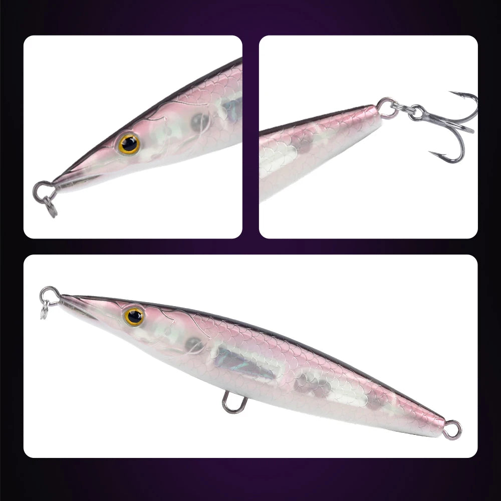 YOOFISH Pencil Flottant 90–150mm – Stickbait Topwater Bar/Brochet