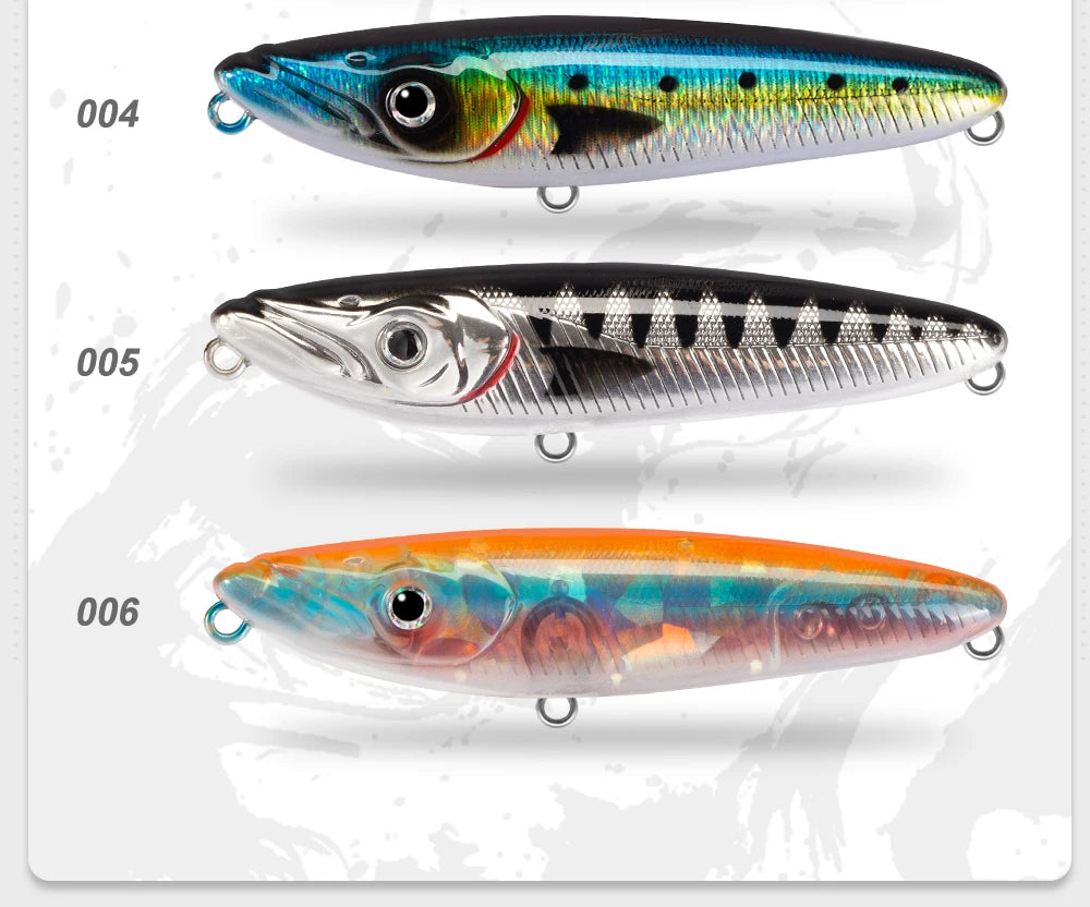 D1 Top Water Bait Espetit Surface Lure 140mm 30g Walk The Dog Pencil Floating Long Casting Stickbaits for Bass Trout Fishing