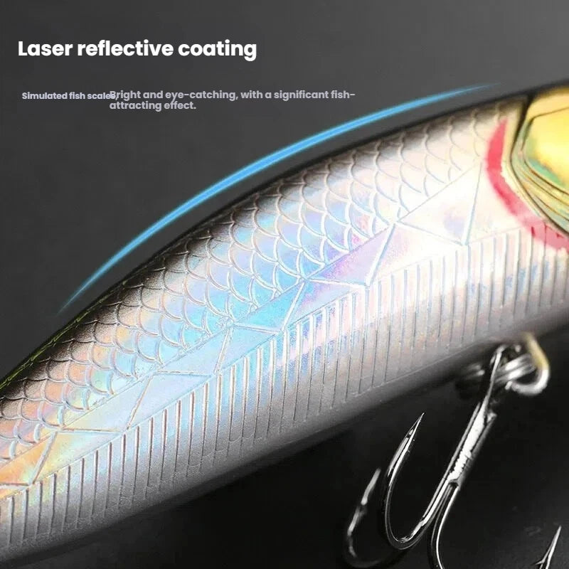70mm 9g Surface Popper Fishing Lures Long Casting Artificial Hard Bait Topwater Pencil Swimbait Wobblers for Pike Perch Supplies