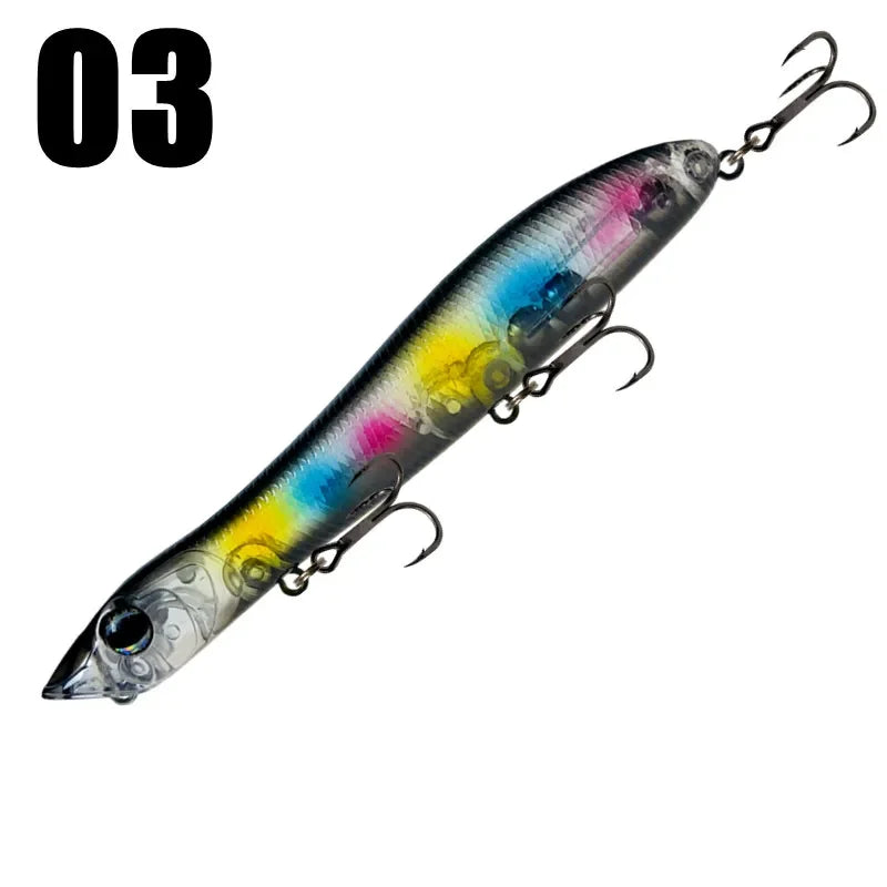 GREENSPIDER Popper Pencil 125mm 18g – Topwater Bar Eau Salée