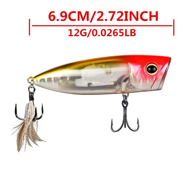 LURETV Crazy Scale Water Surface Series Wave Crawling Roadbait ZR-P69U Freshwater Sea Perch Roadbait