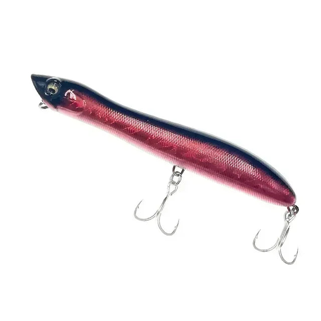 1 pce  Topwater Popper Fishing Lure Patchinco 125mm 20g Surface Floating Baits Long Cast Wobblers  Stickbait for Bass Pike Moca