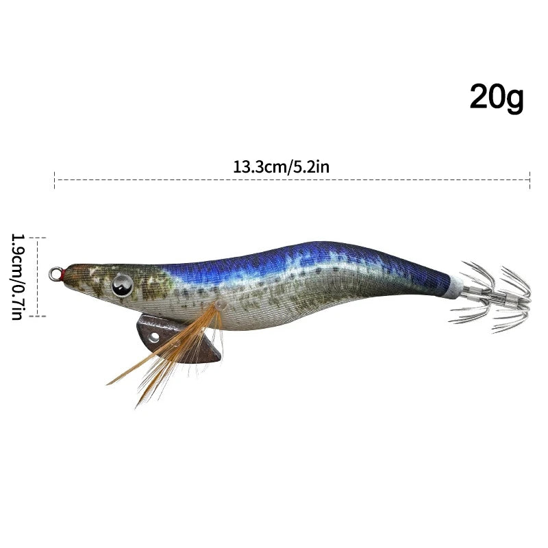 Aggie Webfoot EGI Horizontal Lumineux – Turlutte Seiche/Calamar/Poulpe