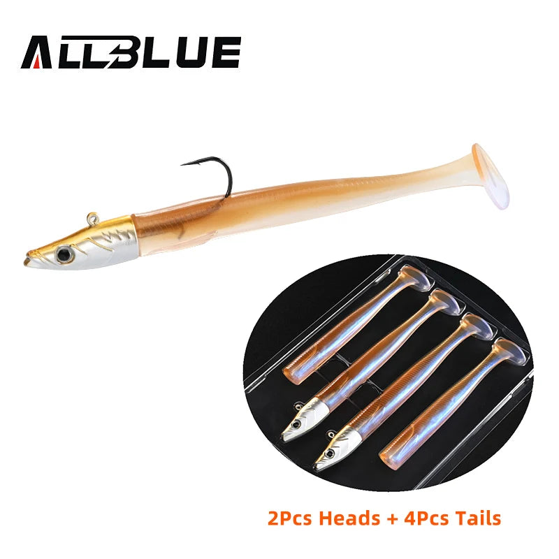 ALLBLUE Tidal Eely Shad 13cm 22g – Leurre Souple Anguille Mer