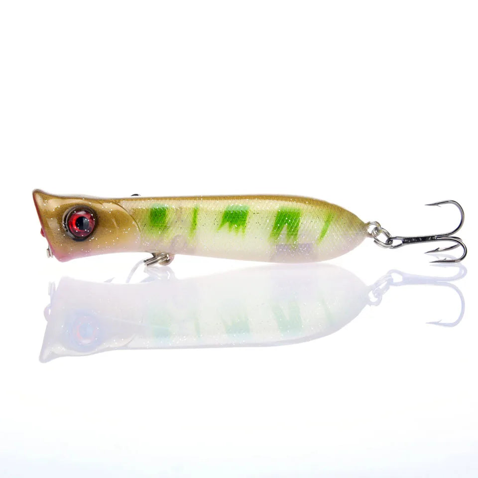 1PCS Popper Wobbler Fishing Lure Fit Kosadaka Yo Zuri Rod Floating Crankbait Artificial Bait Peche Poper Pop Pesca Carp Pike