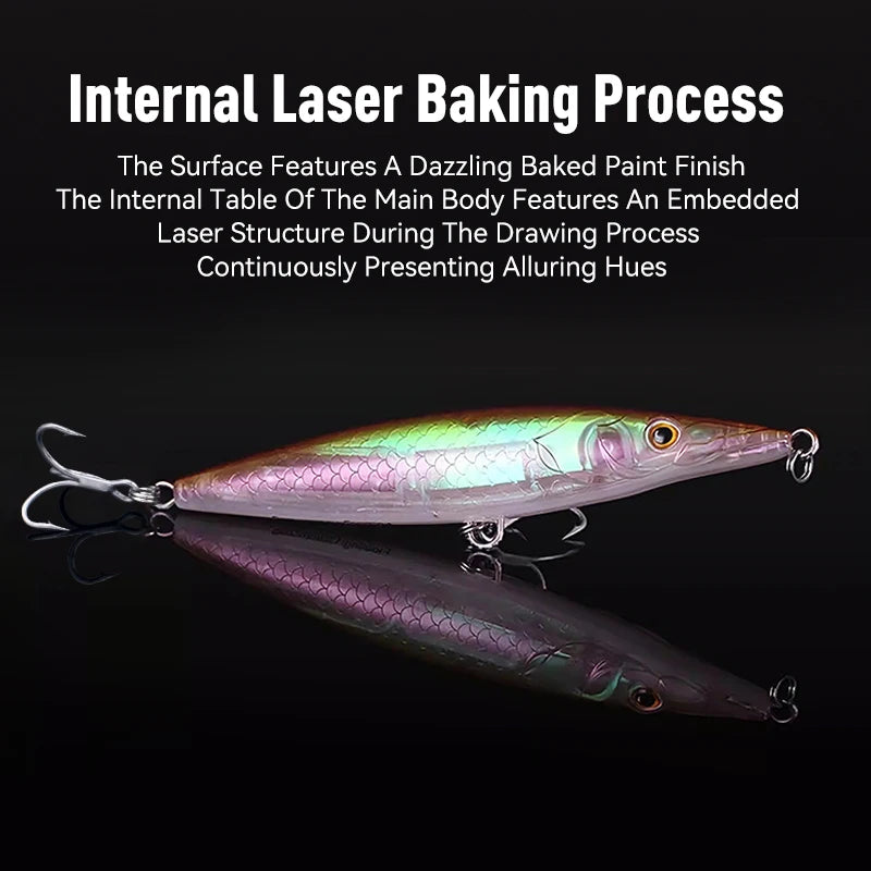 YOOFISH Pencil Flottant 90–150mm – Stickbait Topwater Bar/Brochet
