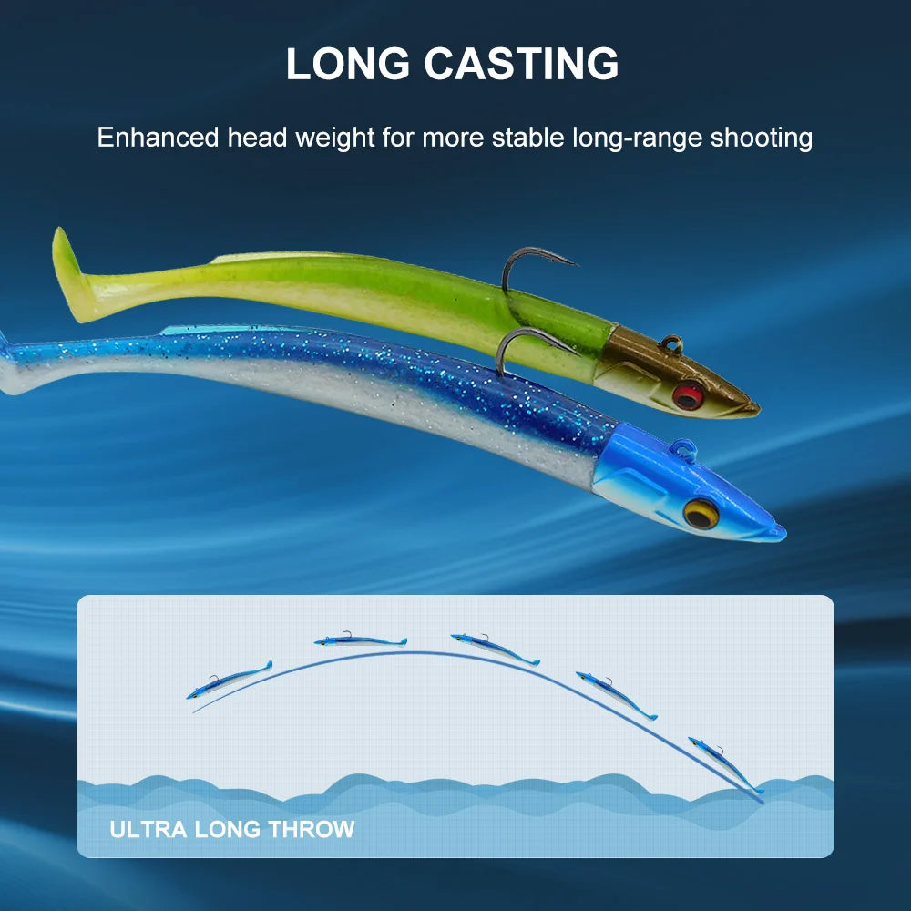 KESFISHING Swimbait Soft Fishing Bait Crazy Shiner 15cm 30g Soft Jig Lure Fishing Accessoris Pike Perch Bass