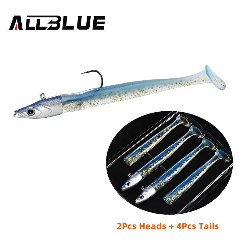 ALLBLUE Tidal Eely Shad 13cm 22g – Leurre Souple Anguille Mer