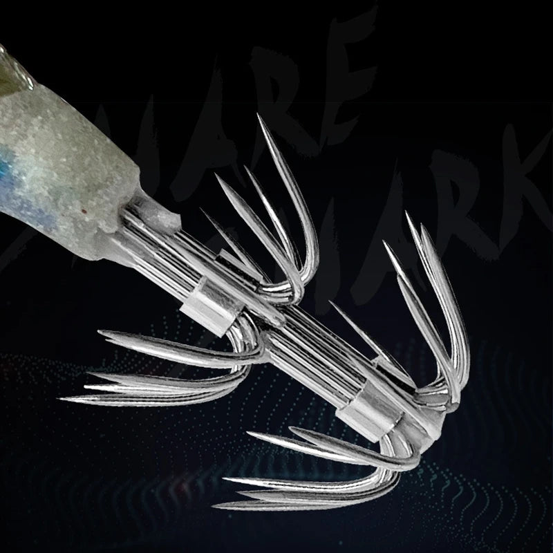 1/5pcs Aggie Squid Jig Lure Luminous Webfoot Octopus Egi Pattern Squid Shrimp Baits Cuttlefish Egi Fishing Lure Squid Hooks에기
