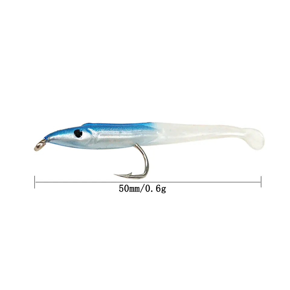 Leurres Souples Anguille SUNMILE – 50mm 0.6g – Lot de 15