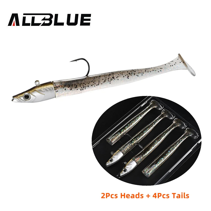 ALLBLUE Tidal Eely Shad 13cm 22g – Leurre Souple Anguille Mer