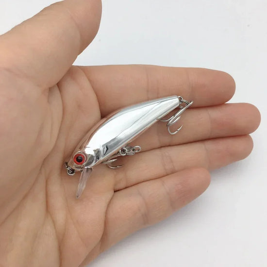 Leurre Minnow Chromé – Eau Douce & Salée