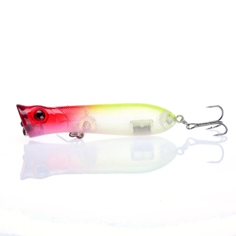 1PCS Popper Wobbler Fishing Lure Fit Kosadaka Yo Zuri Rod Floating Crankbait Artificial Bait Peche Poper Pop Pesca Carp Pike