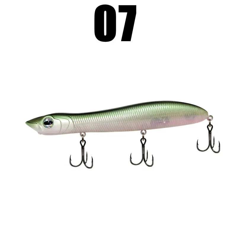 GREENSPIDER Popper Pencil 125mm 18g – Topwater Bar Eau Salée