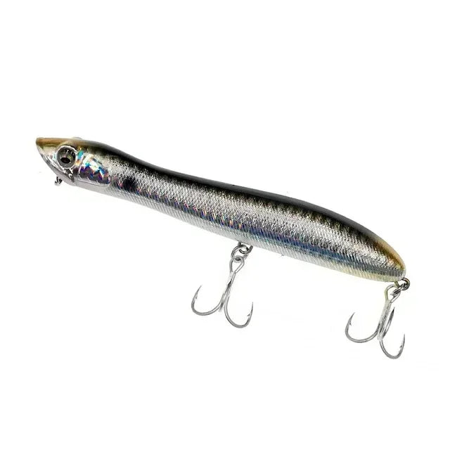 1 pce  Topwater Popper Fishing Lure Patchinco 125mm 20g Surface Floating Baits Long Cast Wobblers  Stickbait for Bass Pike Moca