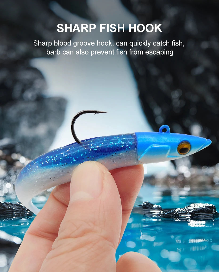 KESFISHING Swimbait Soft Fishing Bait Crazy Shiner 15cm 30g Soft Jig Lure Fishing Accessoris Pike Perch Bass
