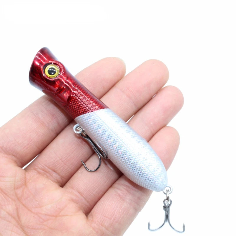 1PCS Popper Wobbler Fishing Lure Fit Kosadaka Yo Zuri Rod Floating Crankbait Artificial Bait Peche Poper Pop Pesca Carp Pike