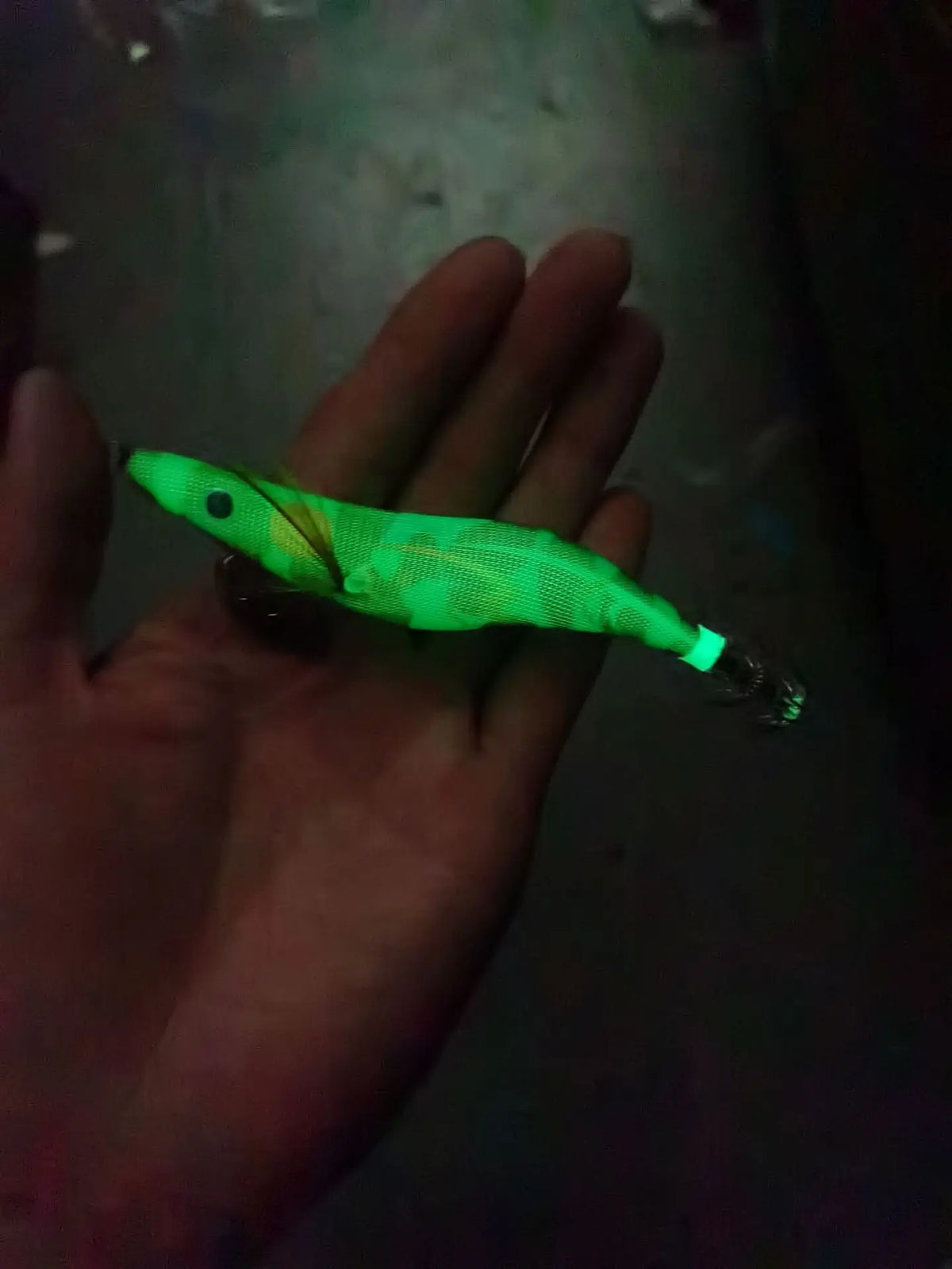 Artificial Squid Jig Luminous Wooden Shrimp 2.5# 3.0# 3.5# Squid Fishing Lure Noctilucent Squid Cuttlefish Lure For Octopus Fish