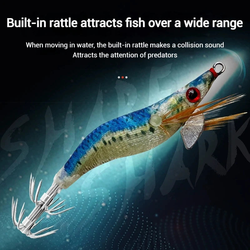 1/5pcs Aggie Squid Jig Lure Luminous Webfoot Octopus Egi Pattern Squid Shrimp Baits Cuttlefish Egi Fishing Lure Squid Hooks에기