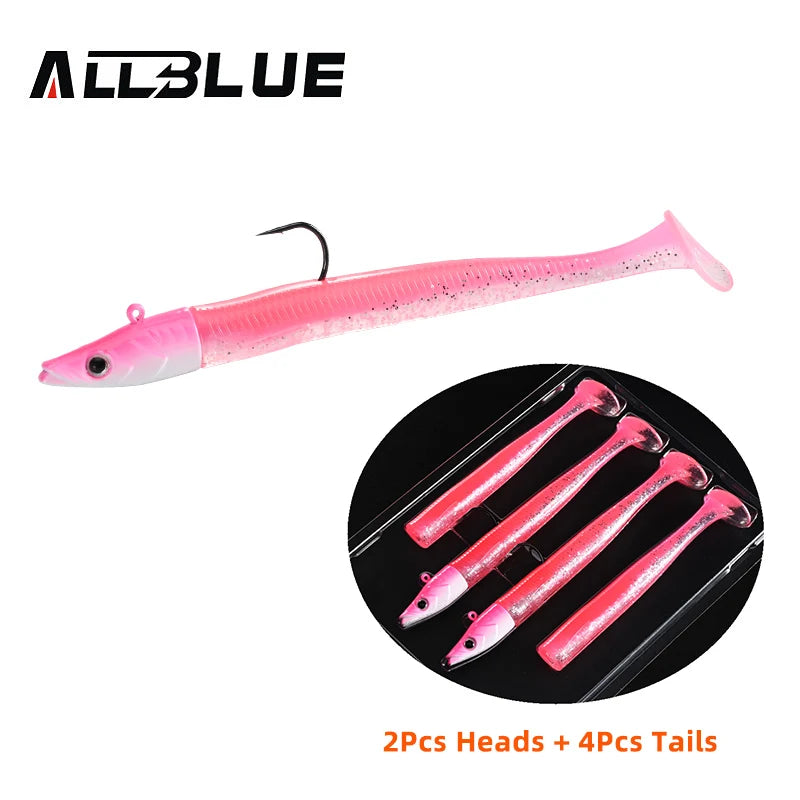 ALLBLUE Tidal Eely Shad 13cm 22g – Leurre Souple Anguille Mer