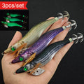 Ackibbik Kit 3 Crevettes Lumineux – Turlutte Calamar/Seiche