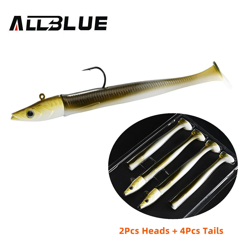 ALLBLUE Tidal Eely Shad 13cm 22g – Leurre Souple Anguille Mer