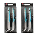 Tuata Raglou Hybrid Soft Lure 2pcs/Pack with VMC Hook Sandeel Sea Fishing