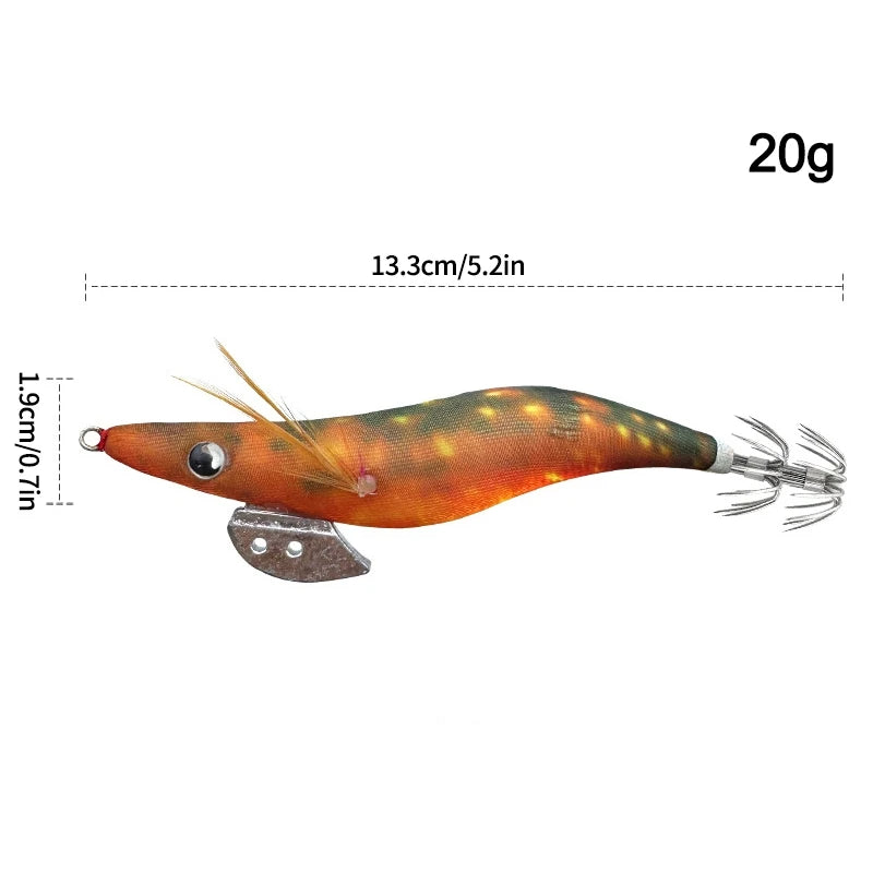 Aggie Webfoot EGI Horizontal Lumineux – Turlutte Seiche/Calamar/Poulpe