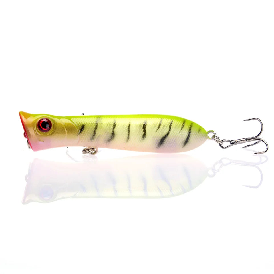 1PCS Popper Wobbler Fishing Lure Fit Kosadaka Yo Zuri Rod Floating Crankbait Artificial Bait Peche Poper Pop Pesca Carp Pike