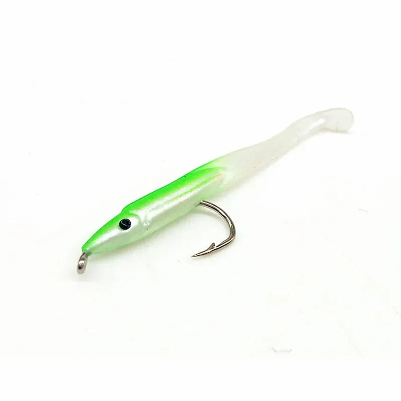 SUNMILE 15pcs 0.6g 50mm Eel Soft Lures Baits Fishing Lure Pesca Peche Tackle Wobblers Fish Carp Leurre Souple Isca Artificial