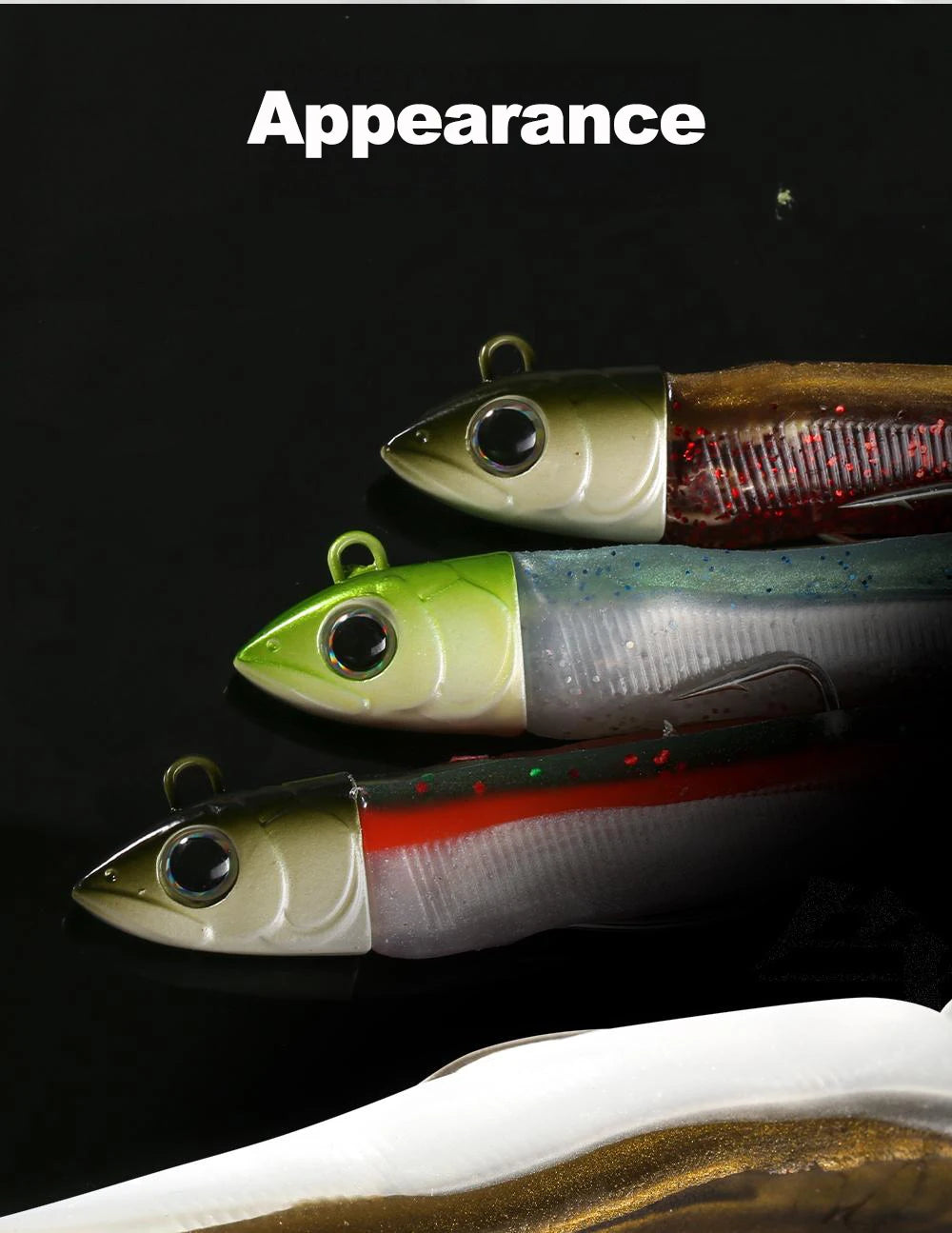 Hunthouse Barret Minnow 155mm 120g Silicone Soft Fishing Lure Artificial Bait Fishing Tackle For Bass Pike Leurre Souple LW216