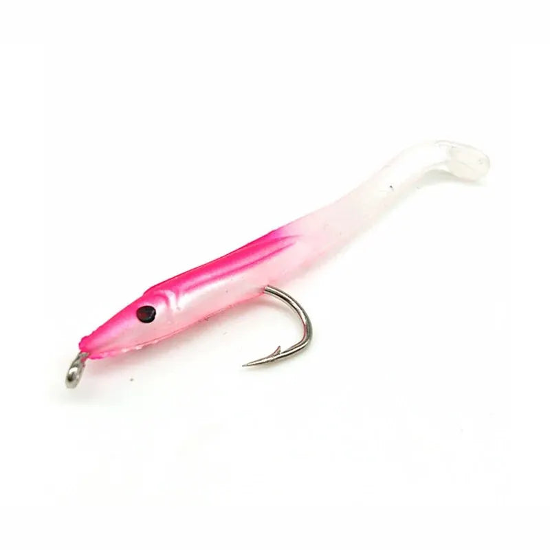 SUNMILE 15pcs 0.6g 50mm Eel Soft Lures Baits Fishing Lure Pesca Peche Tackle Wobblers Fish Carp Leurre Souple Isca Artificial