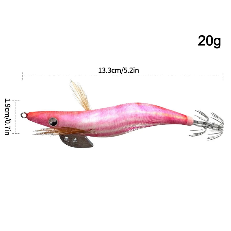 Aggie Webfoot EGI Horizontal Lumineux – Turlutte Seiche/Calamar/Poulpe