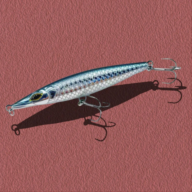 12/16/26g Asturies WTD Long Casting Stickbait 90/110/130mm Topwater Artificial Wobbler Fishing Lure for Pesca Seabass Tuna Trout